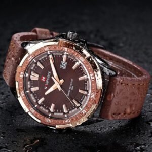 Naviforce NF9056 Men Leather Band Quartz